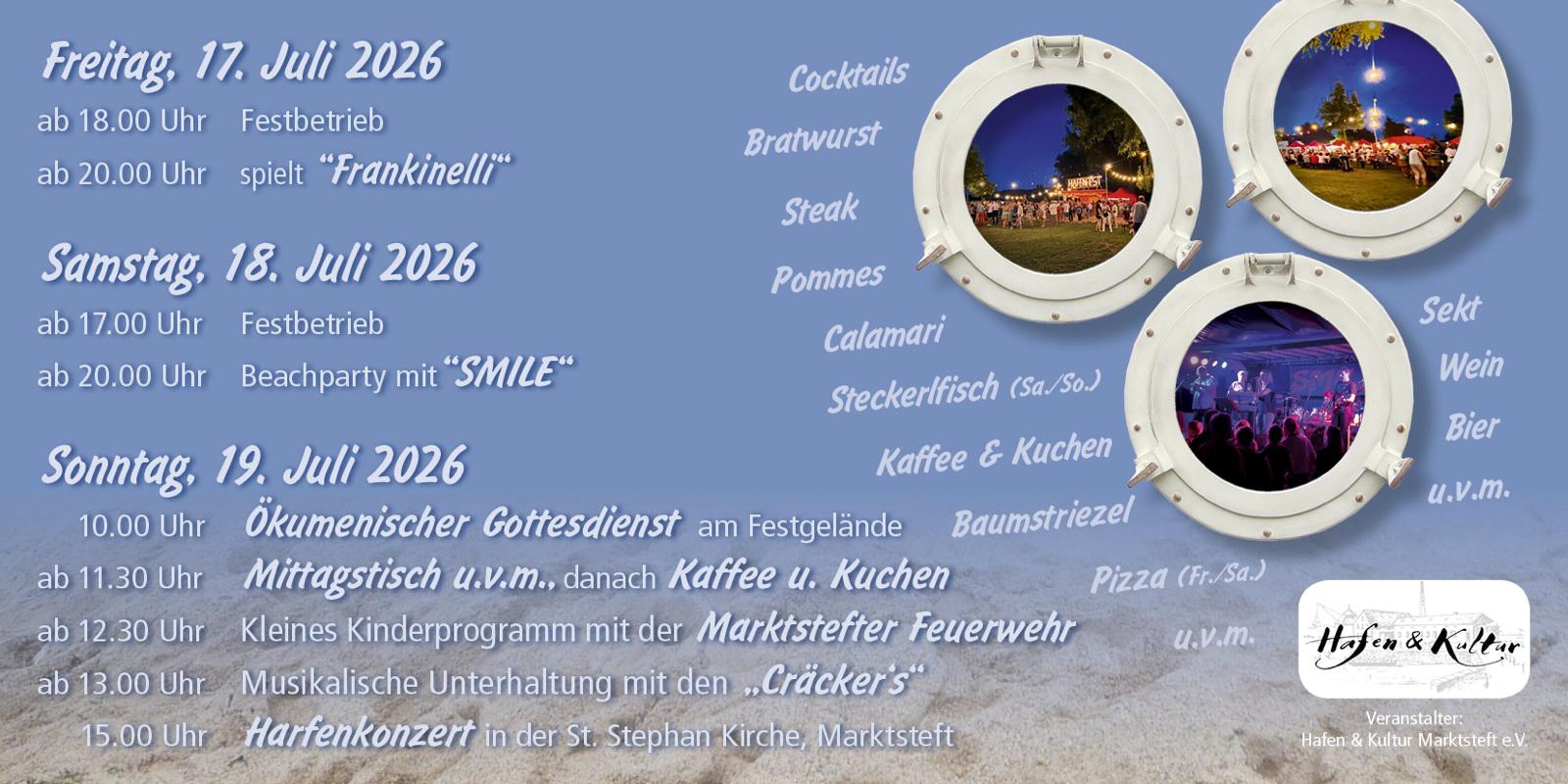 Flyer: Marktstefter Hafenfest 2026