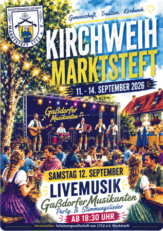 Flyer: Kirchweih Marktsteft 2026