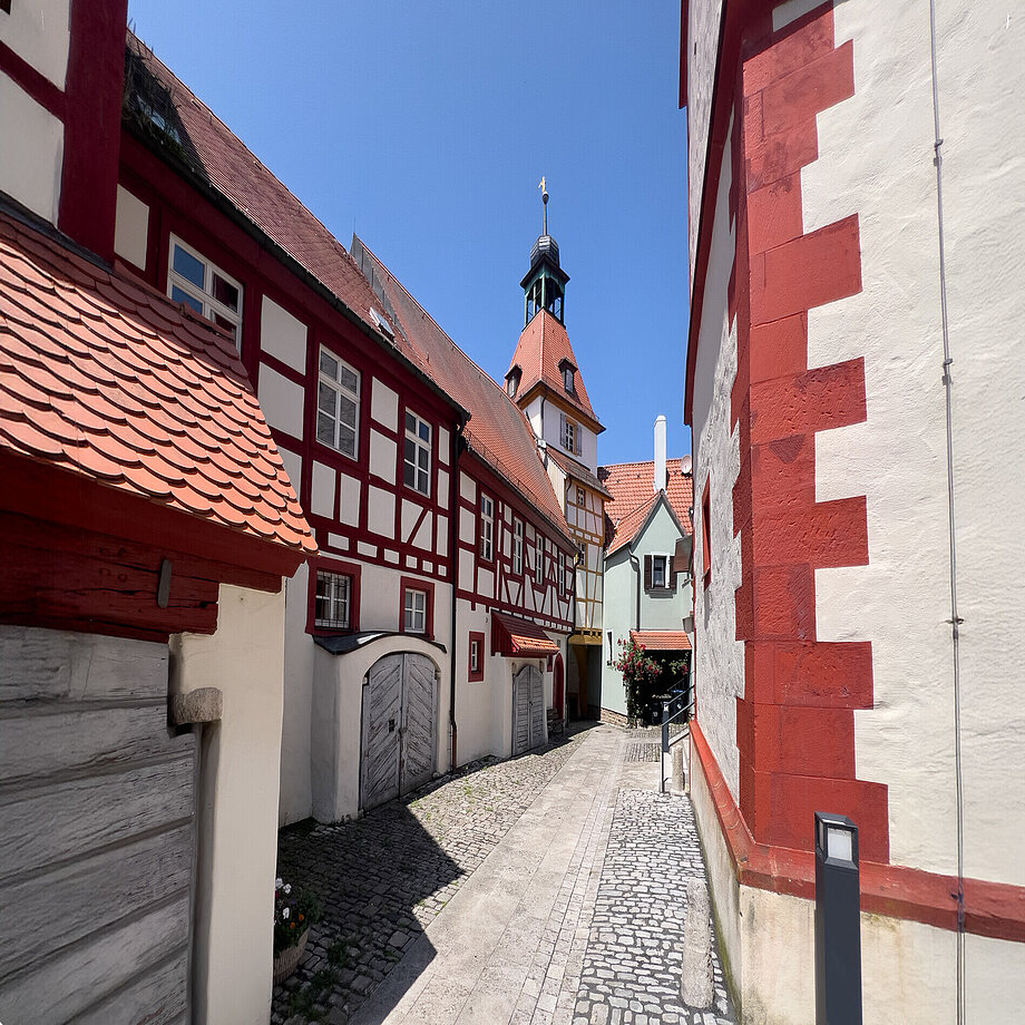 Innenhof der Kirchenburg in Marktsteft