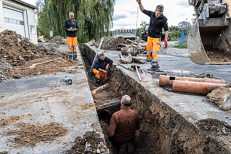 Mitarbeiter des Bauhofes Marktsteft